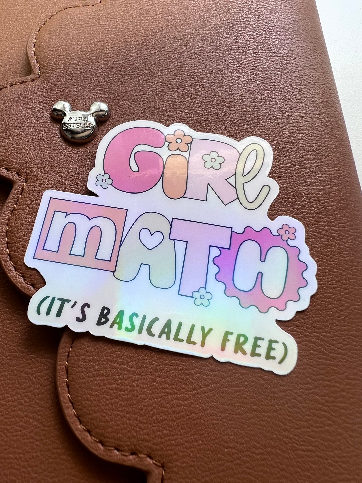 Girl Math Die Cut Sticker (a 013)