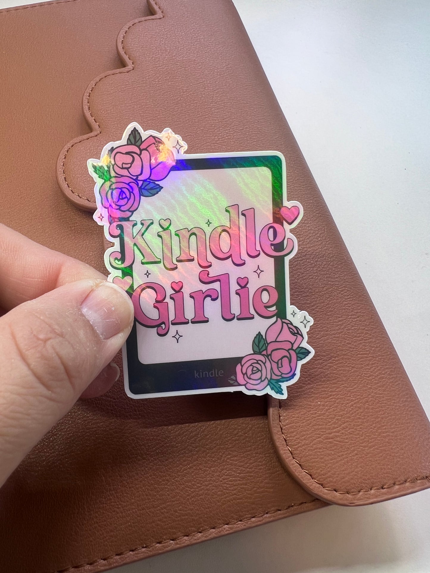 Kindle Girlie  Die Cut Sticker (b 015)