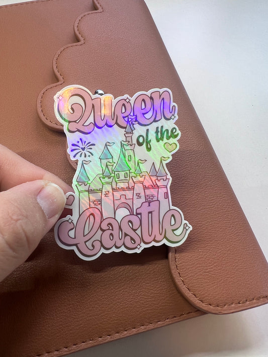 Queen of the Castle Die Cut Sticker (c 013)