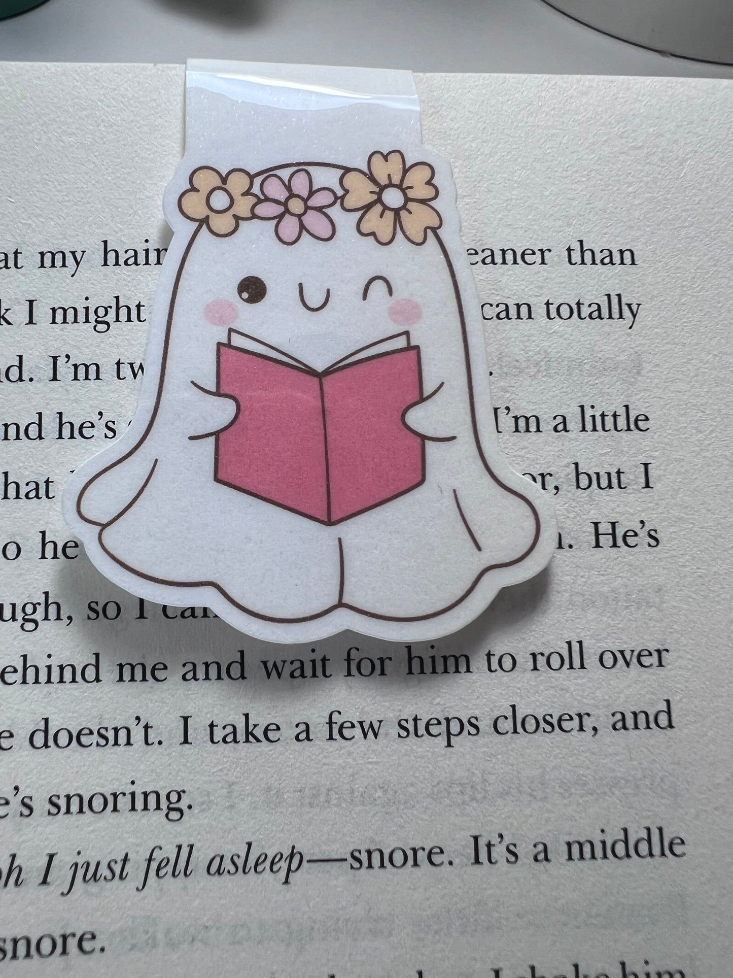 Ghost Girlie Magnetic Bookmark