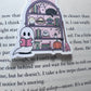 Ghost Reading Bookshelf Magnetic Bookmark