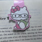 Kawaii Kitty Reading Magnetic Bookmark