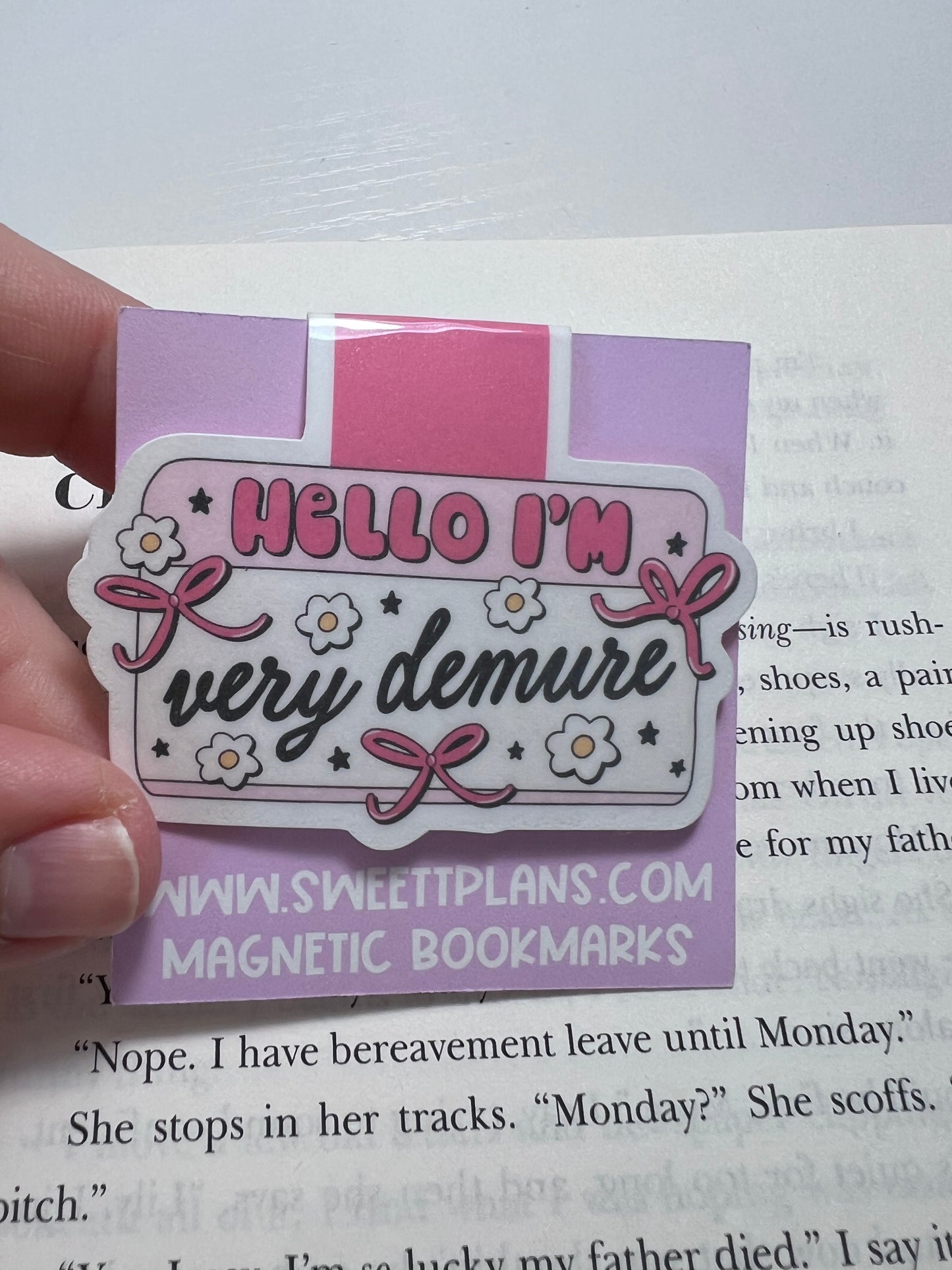 Hello I'm Very Demure Magnetic Bookmark