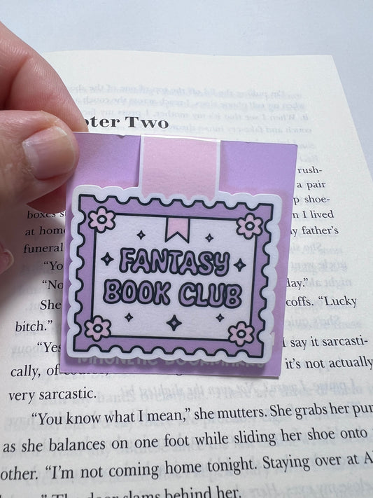 Fantasy Book Club Magnetic Bookmark