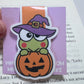 Kawaii Frog Pumpkin Magnetic Bookmark