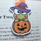 Kawaii Frog Pumpkin Magnetic Bookmark