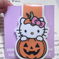 Kawaii Cat Pumpkin Magnetic Bookmark