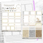 Planner Lover Vertical Mini/ B6 Print Pression Weekly Sticker Kit
