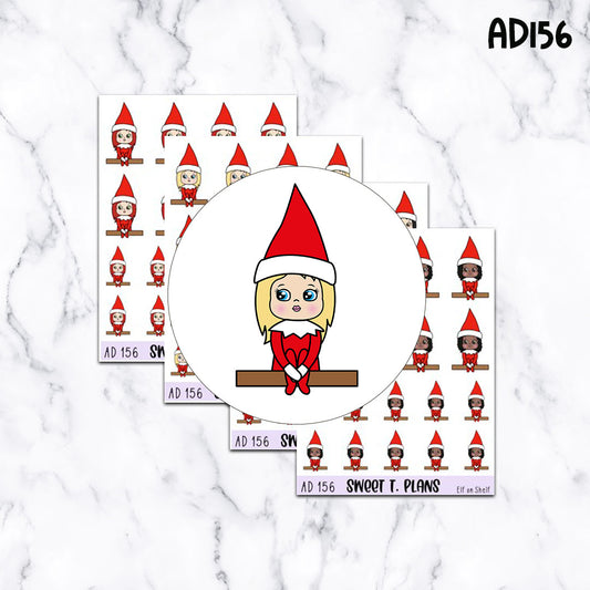 Aleyna Elf On Shelf Christmas Planner Sticker Sheet (AD156)