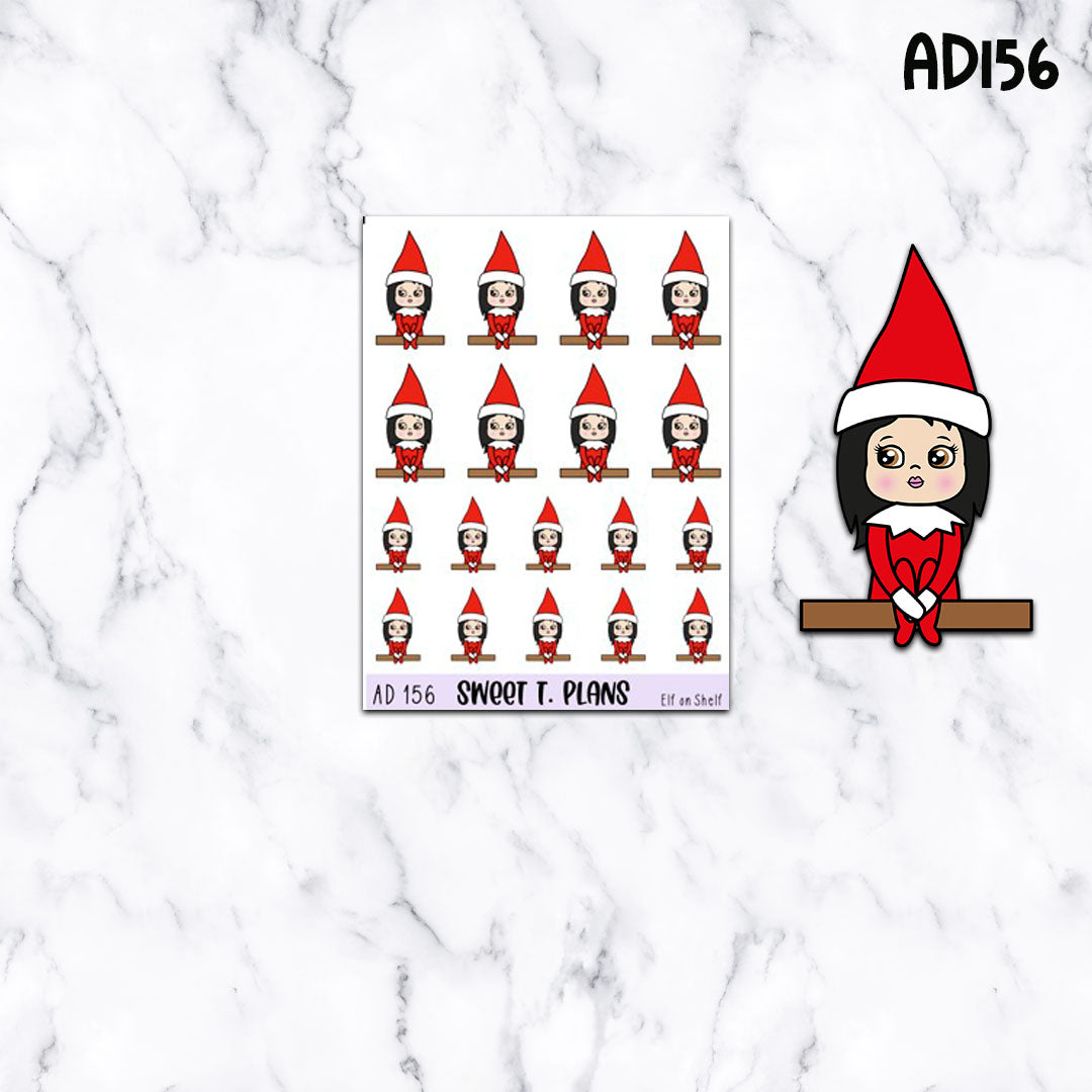 Aleyna Elf On Shelf Christmas Planner Sticker Sheet (AD156)