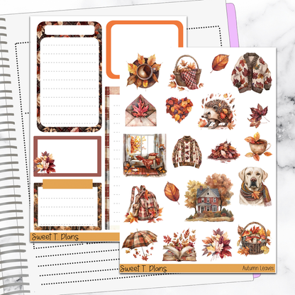 Autumn Leaves Fall Deco Sticker Kit