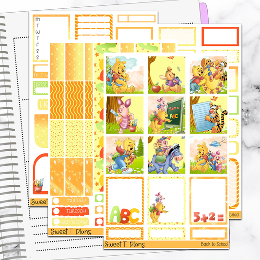 Back to School Hobonichi Cousin Weekly Sticker Kit