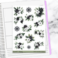 Black and White Holiday Christmas Winter Deco Sticker Kit