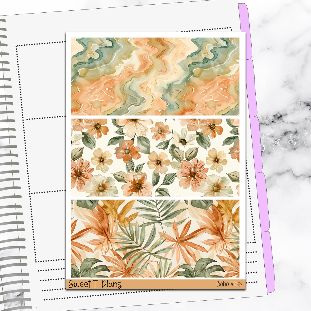 Boho Vibes  Hobonichi Cousin Weekly Sticker Kit