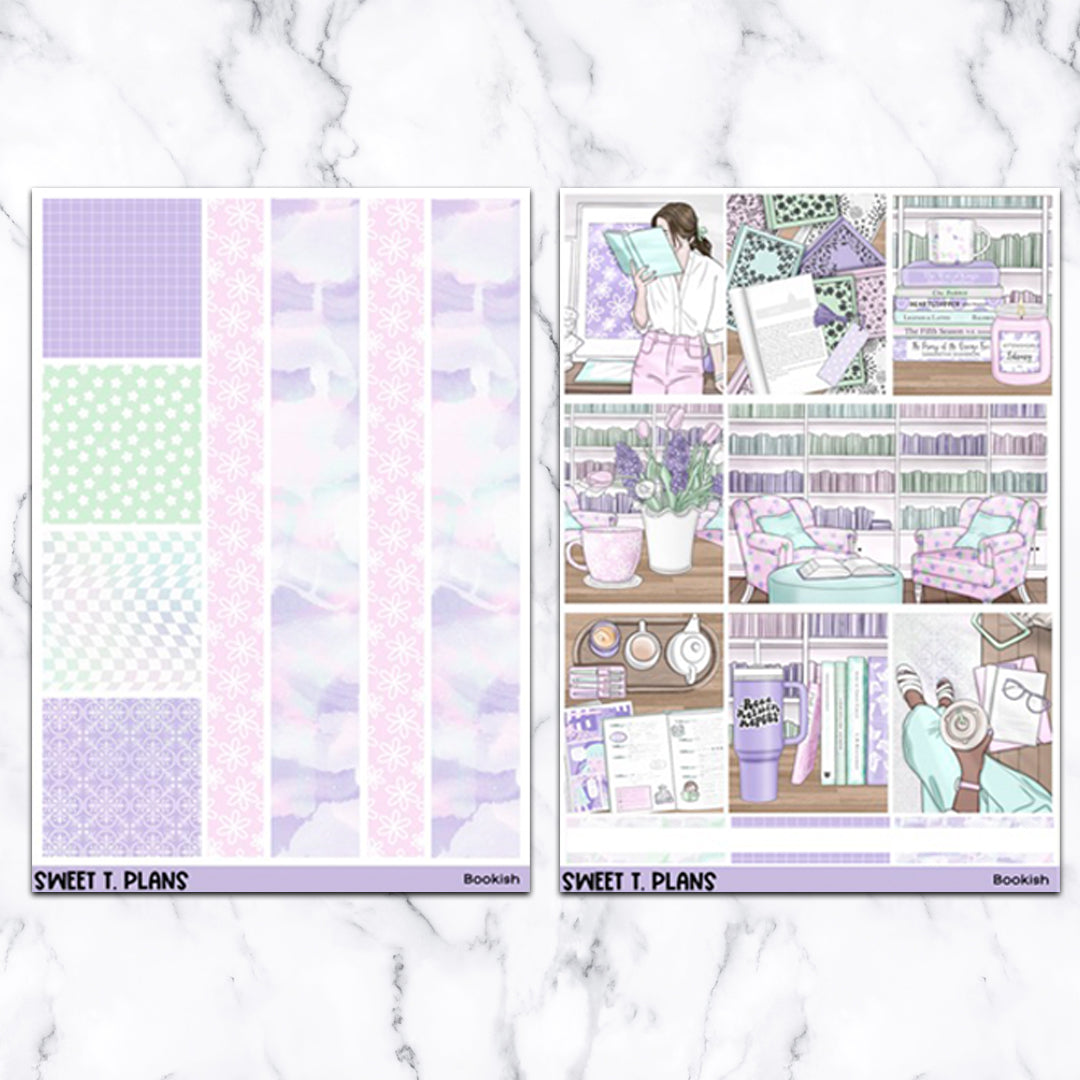 Bookish Weekly Sticker Kit Universal Vertical Planners