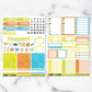Hip Hip Hooray Bright Birthday Weekly Sticker Kit Universal Vertical Planners
