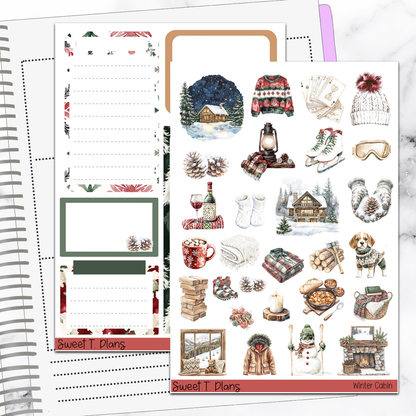 Winter Cabin Deco Sticker Kit