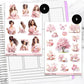 Cherry Blossom Spring Bundle or Single Sheets Weekly Ultimate Journaling Kit