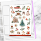 Christmas Morning Family Holiday Winter Sticker Kit Universal Vertical Planners