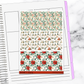 Christmas Morning Family Holiday Winter Vertical Mini/B6 Print Pression Weekly Sticker Kit