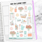 Squeaky Clean Vertical Mini/ B6 Print Pression Weekly Sticker Kit