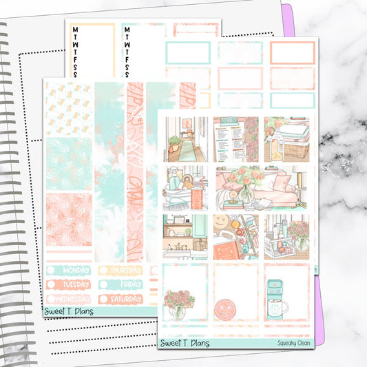 Squeaky Clean Hobonichi Cousin Weekly Sticker Kit
