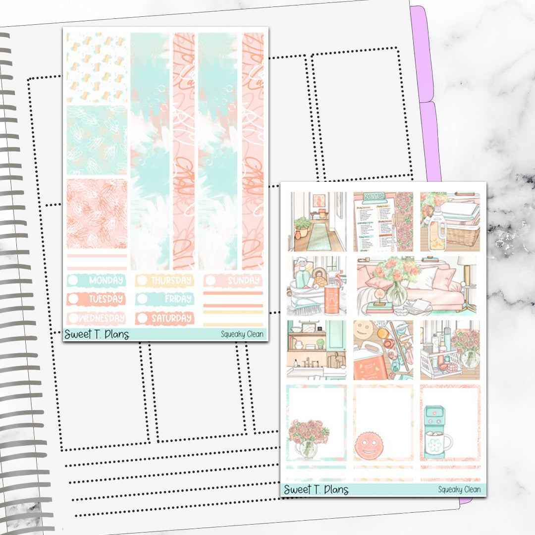 Squeaky Clean Hobonichi Cousin Weekly Sticker Kit