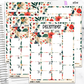 December Floral Monthly Jumbo Sticker Full Sheet A5w A5 B6 Hobonichi Cousin