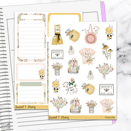 Honey Bee Deco Sticker Kit