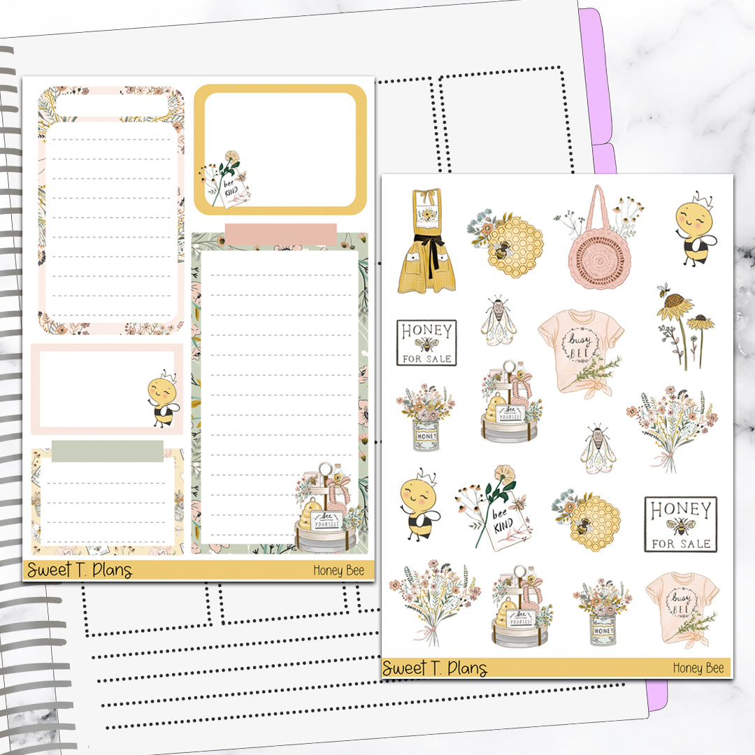 Honey Bee Deco Sticker Kit