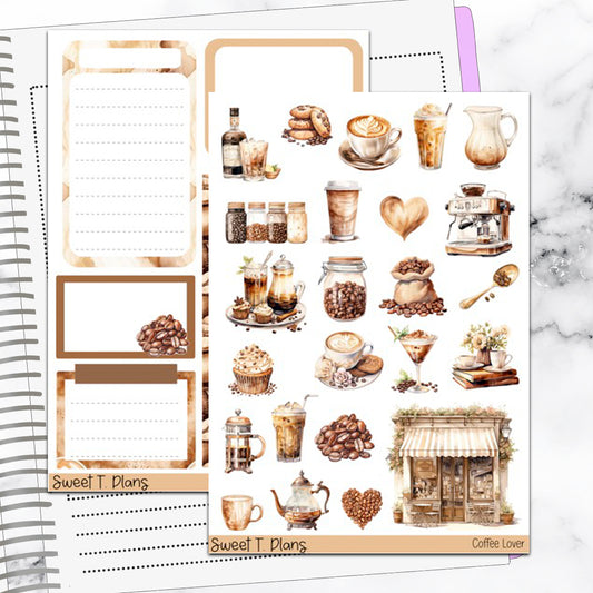 Coffee Lover Deco Sticker Kit