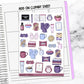 Done for the Day Night Routine Weekly Sticker Kit Universal Vertical Planners
