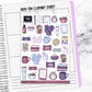 Done for the Day Night Routine  Vertical Mini/ B6 Print Pression Weekly Sticker Kit