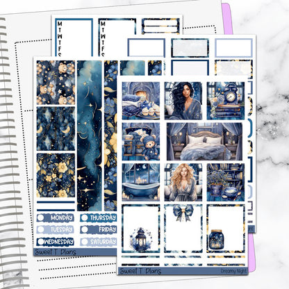 Dreamy Night Hobonichi Cousin Weekly Sticker Kit