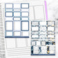 Dreamy Night Weekly Sticker Kit Universal Vertical Planners