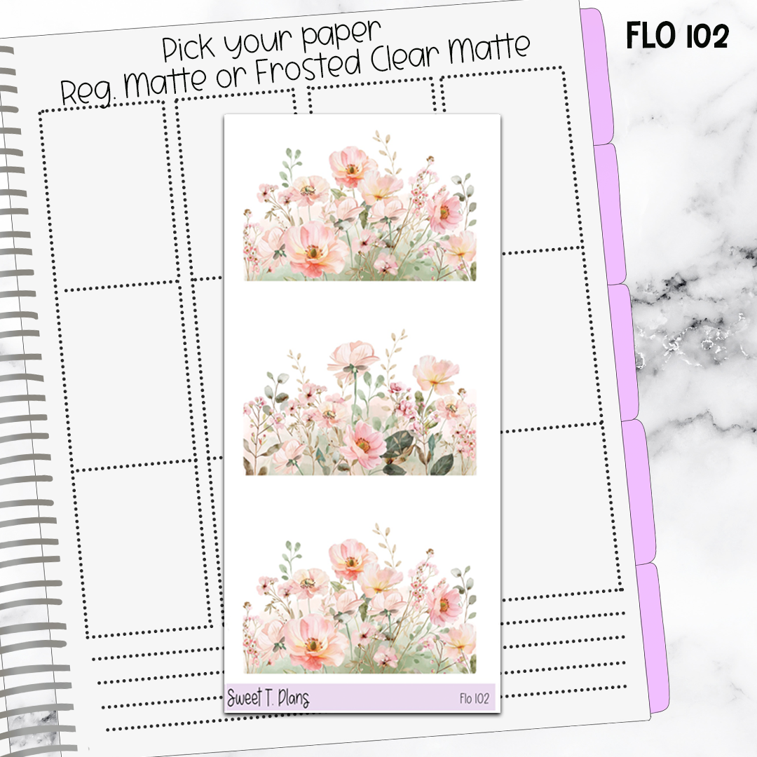 Floral Sticker Sheet (FLO102)