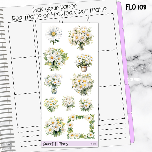Floral Sticker Sheet (FLO108)