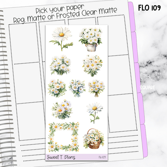 Floral Sticker Sheet (FLO109)