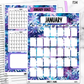 January Monthly Floral Jumbo Sticker A5w A5 B6 Hobonichi Cousin