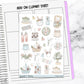 Hoppy Easter Spring Weekly Sticker Kit Universal Vertical Planners