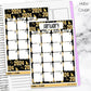 January 2024 Monthly Jumbo Sticker Full Sheet A5w B6 Hobonichi Cousin