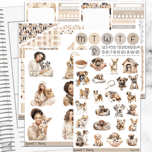 Dog Lover Bundle or Single Sheets Weekly Ultimate Journaling Kit