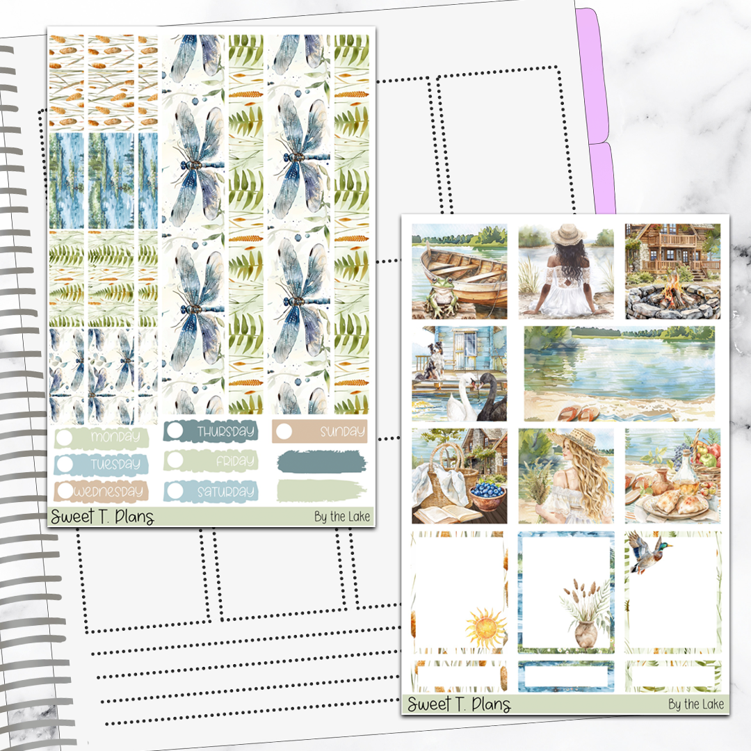 By the Lake Hobonichi Cousin Weekly Sticker Kit