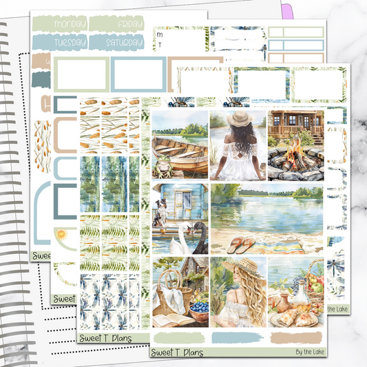 By the Lake Sticker Kit Universal Vertical Planners