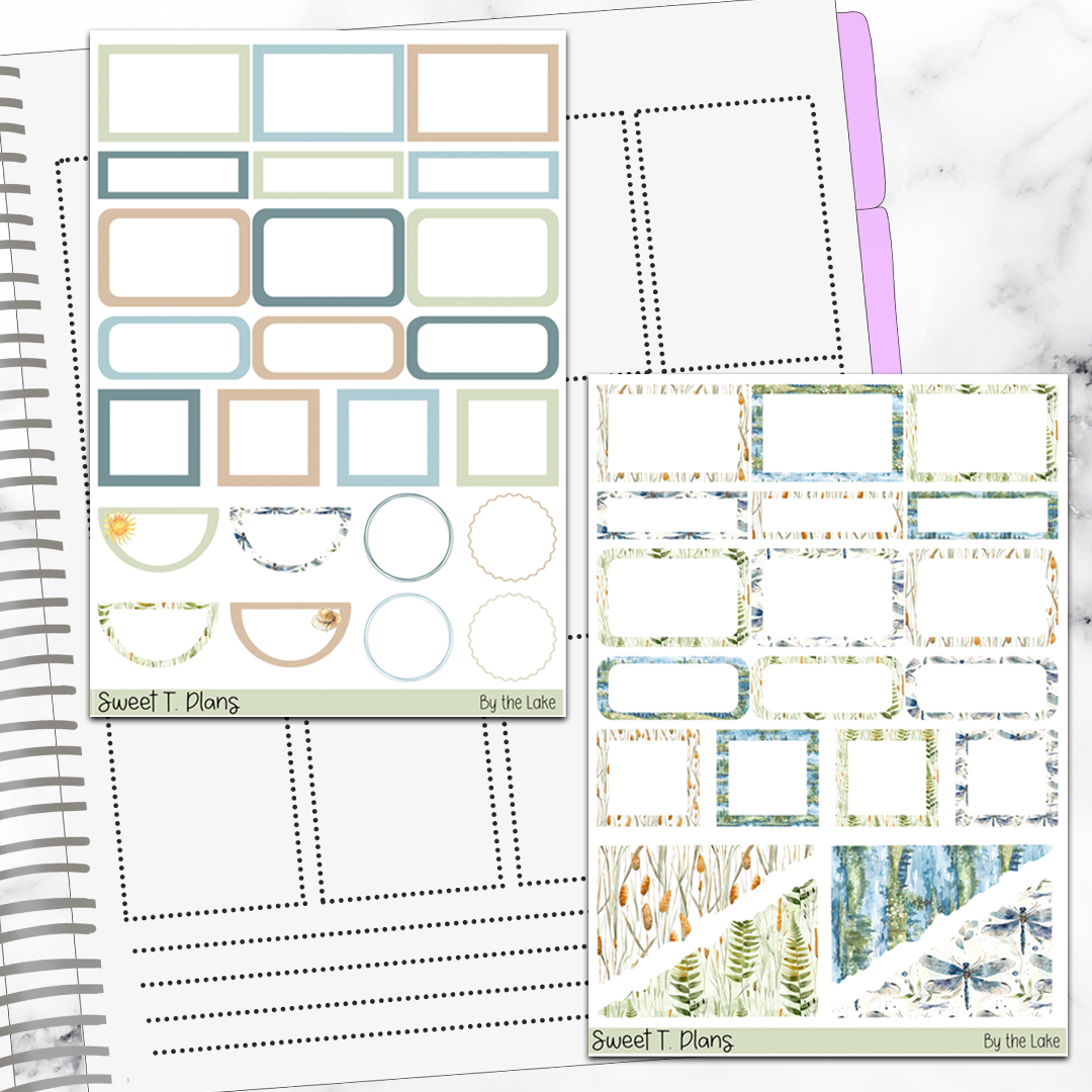 By the Lake Sticker Kit Universal Vertical Planners