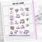 Lavender Fields Spring Weekly Sticker Kit Universal Vertical Planners