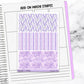 Lavender Fields Spring Weekly Sticker Kit Universal Vertical Planners