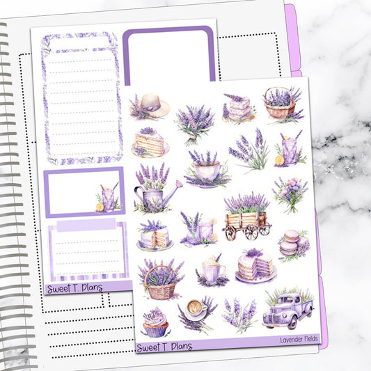 Lavender Fields Spring Deco Sticker Kit