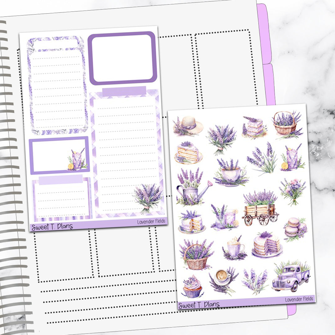 Lavender Fields Spring Deco Sticker Kit