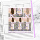 Lavender and Honey Vertical Mini/ B6 Print Pression Weekly Sticker Kit
